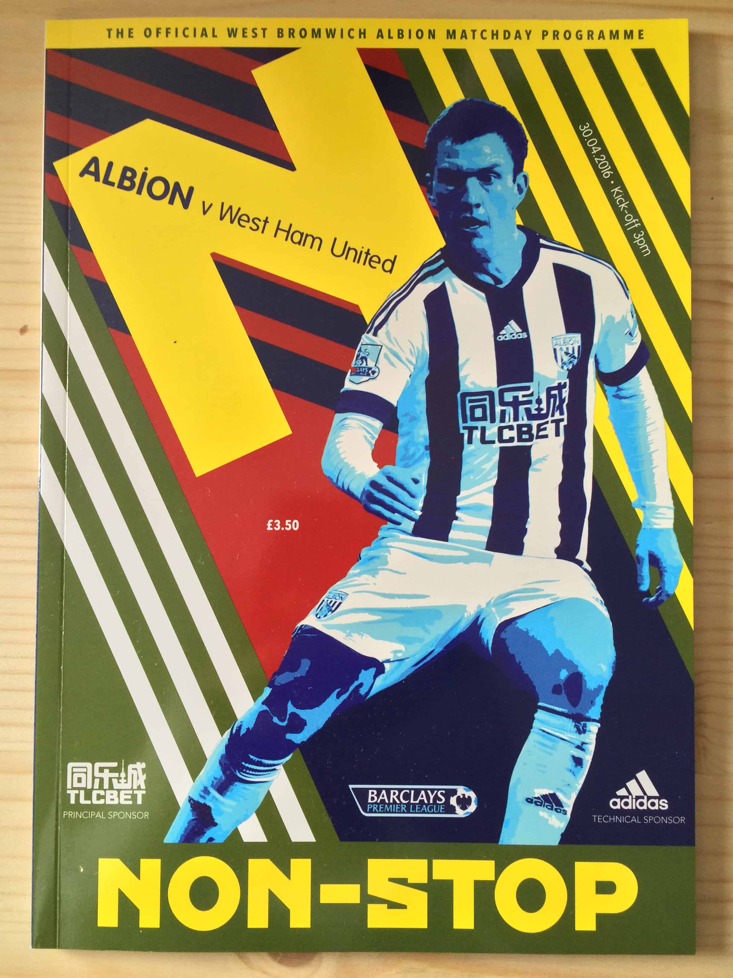 West Bromwich Albion FC  v West Ham United FC